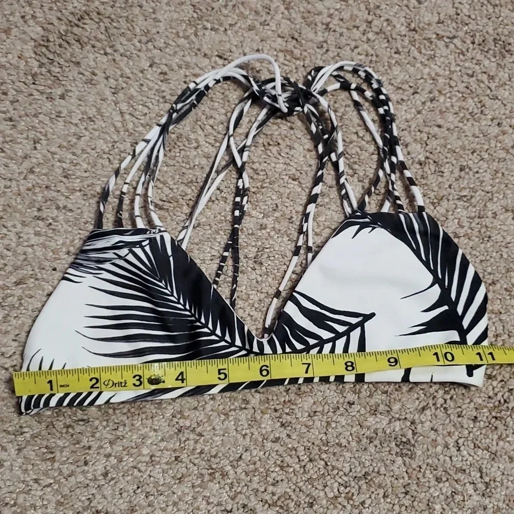 Mikoh Banyans Multi String Bikini Swim Top In Palm Leaf M